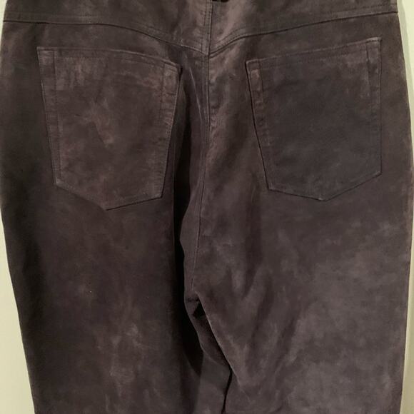 Plus size St. John’s Bay washable suede chocolate brown pants size 16 - Picture 4 of 12